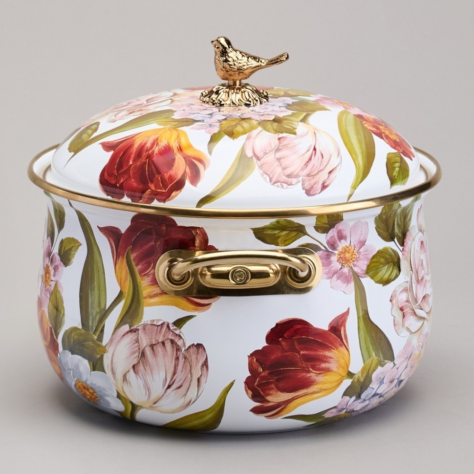 Кастрюля agness эмалированная с крышкой, серия фландрия, 2,8л, диа.18см (950-592)