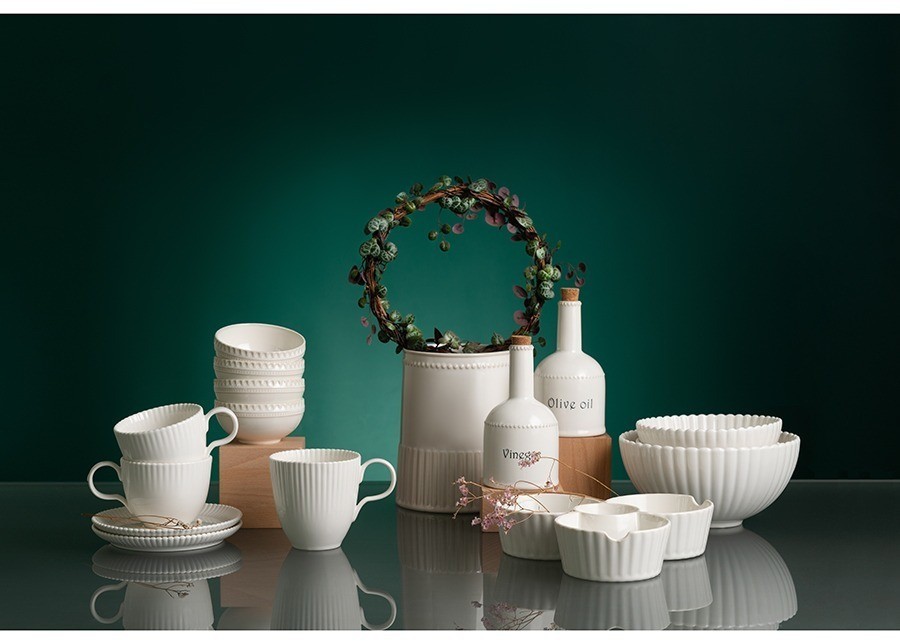 Кружка из фарфора белого цвета из коллекции kitchen spirit, 350 мл (73605)