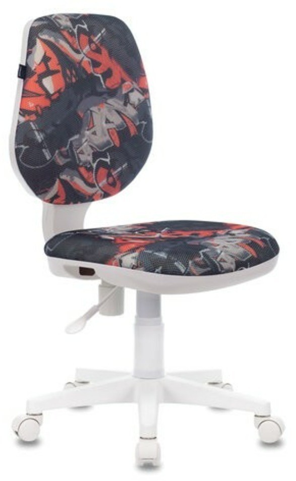 Кресло детское BRABIX Fancy MG-201W без подлокот пластик белый с рисунком Graffity 532415 (97029)