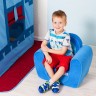 Бескаркасное (мягкое) детское кресло "Рыцарь", цв. Голубой (PCR316-02)