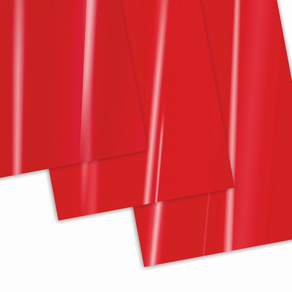 Обложки картонные для переплета А4 к-т 100 шт. глянцевые 250 г/м2 красные Brauberg 532163 (90069)