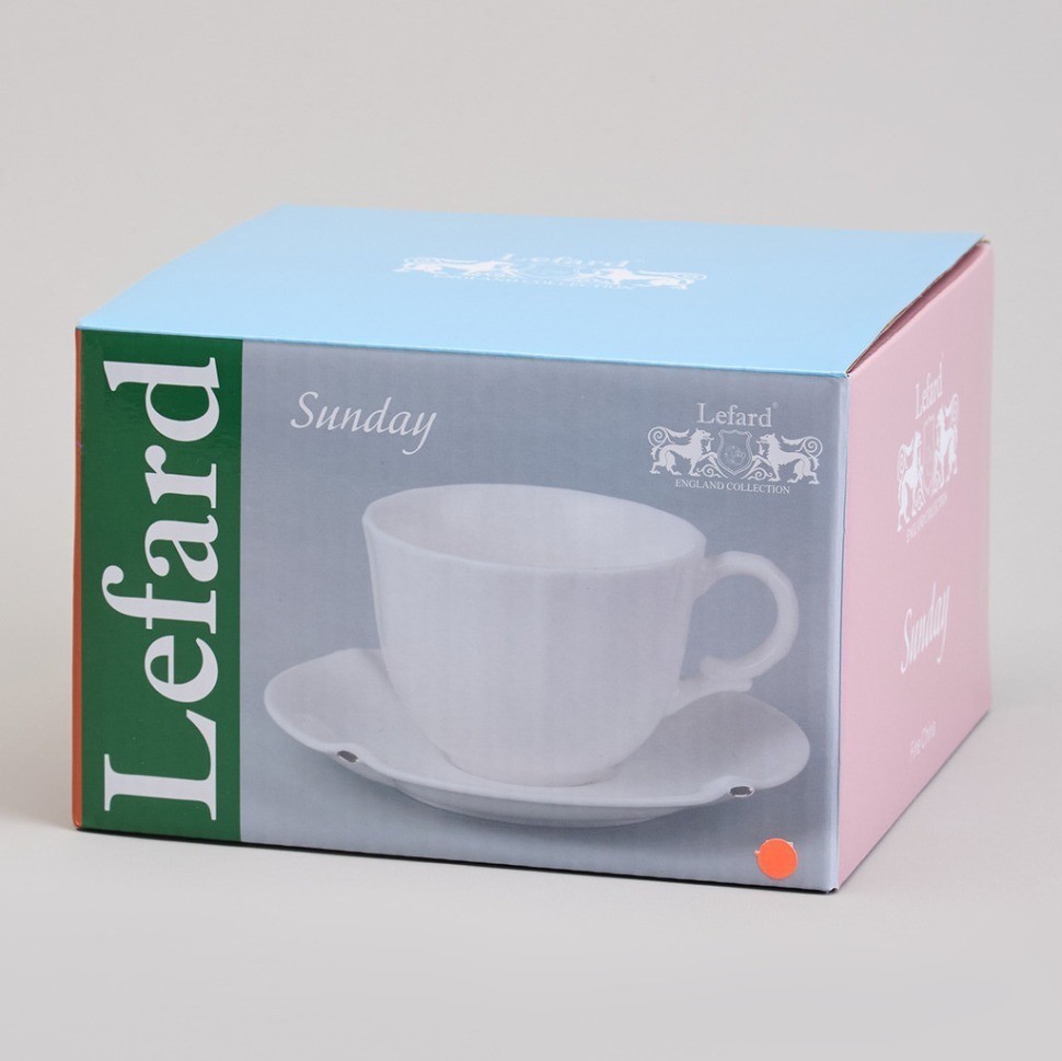 Чайный набор lefard "sunday" на 2 пер. 4 пр. 220 мл золотой (359-913)