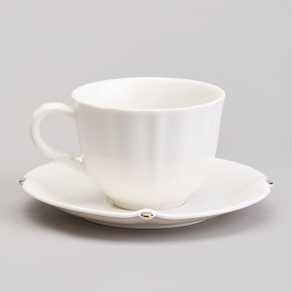 Чайный набор lefard "sunday" на 2 пер. 4 пр. 220 мл золотой (359-913)