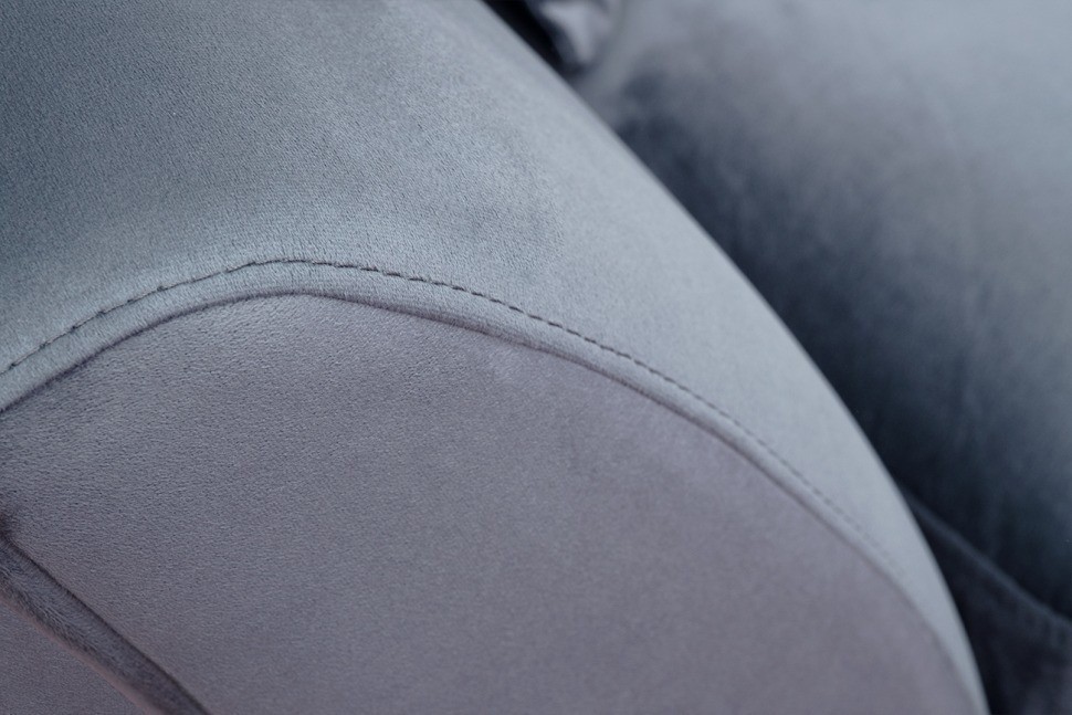 Диван Annette трехместный без мех,велюр сапфир Colt1006/хром 250*100*95 (TT-00012929)