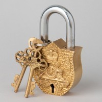 Замок декоративный с ключами 11,5*5,7см Lefard (733-183)