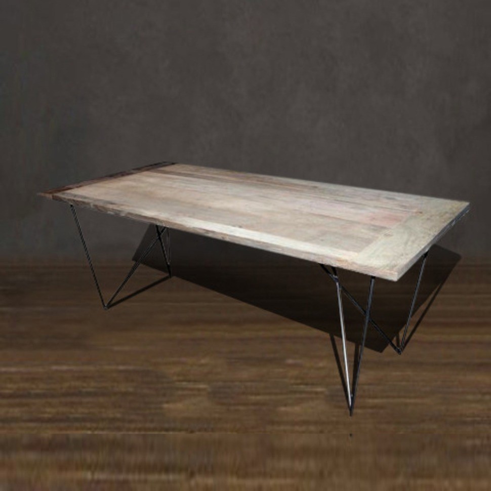 Стол Пани BS12950, каркас металл, столешка дуб, natural oak, ROOMERS FURNITURE