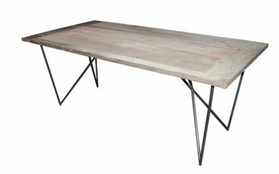 Стол Пани BS12950, каркас металл, столешка дуб, natural oak, ROOMERS FURNITURE