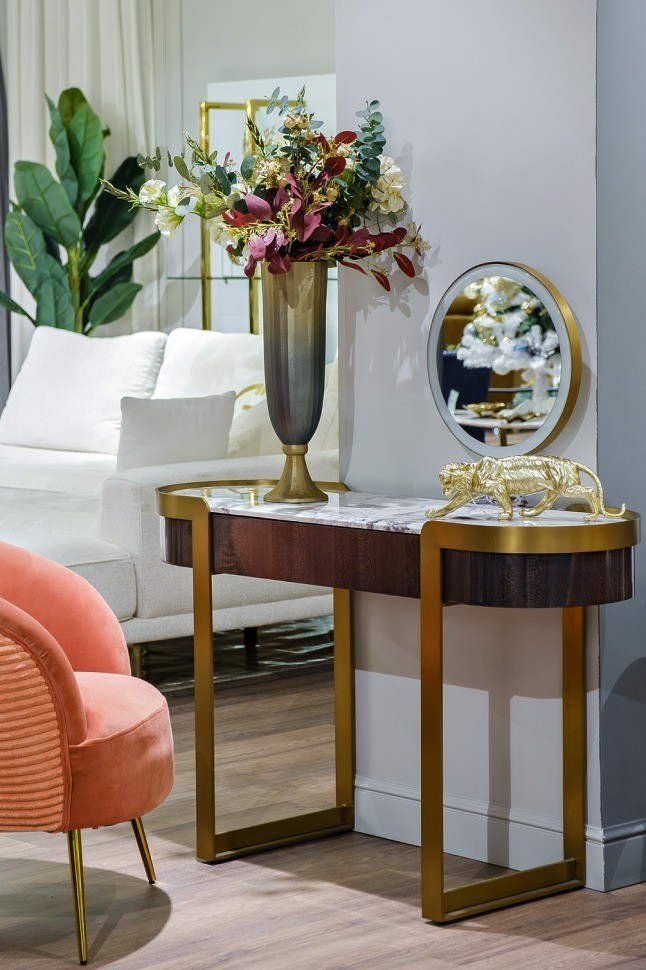 Стол с зеркалом и подсветкой Sevilla 120*42*76см (TT-00006773)