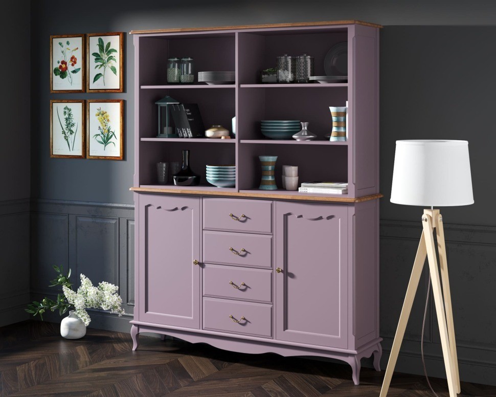 Шкаф Leontina Lavanda с открытым верхом арт ST9351/2L-ET