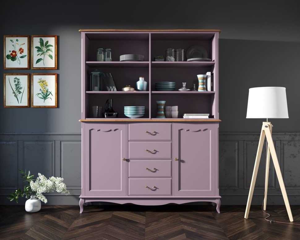 Шкаф Leontina Lavanda с открытым верхом арт ST9351/2L-ET