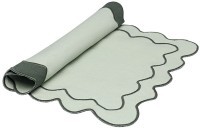 Салфетка под приборы с контрастным кантом зеленого цвета из коллекции trendy ruffles, 35х45 см (78893)