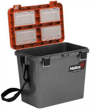 Ящик для зимней рыбалки Helios односекционный 19л HS-IB-19-GO-1 (82466)