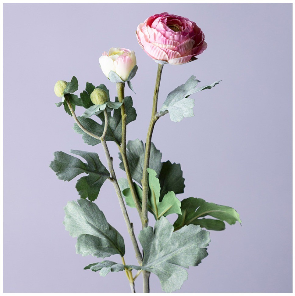 Цветок искусственный "ранункулюс" высота=55см. Lefard (287-514)