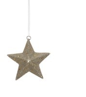 Новогодняя игрушка BL-035A, железо, grey/gold, ROOMERS FURNITURE