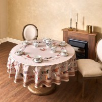 Скатерть круглая &quot;passage&quot; 190см ,капучино, 100% хлопок,твил,пропитка Lefard (850-760-25)