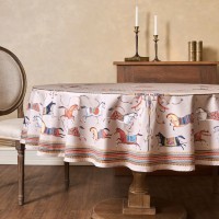 Скатерть круглая &quot;passage&quot; 190см ,капучино, 100% хлопок,твил,пропитка Lefard (850-760-25)