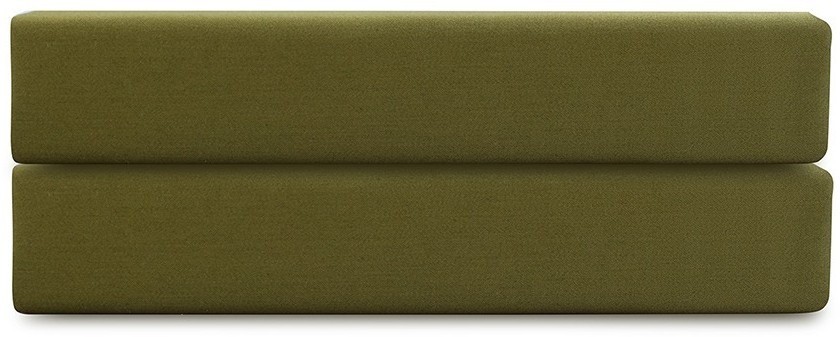 Простыня на резинке из премиального сатина светло-серого цвета из коллекции essential, 200х200х30 см (79851)