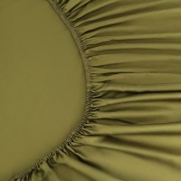 Простыня на резинке из премиального сатина светло-серого цвета из коллекции essential, 200х200х30 см (79851)