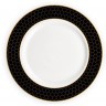 Тарелка обеденная HONEYCOMB чёрно-золотая деколь 26см (2) (TT-00010294)