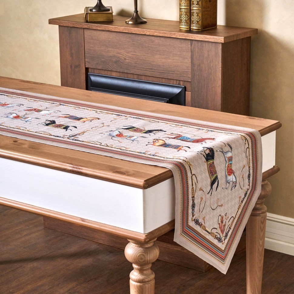 Дорожка на стол "passage", 45х300см, капучино, 100% хлопок,твил Lefard (850-760-32)