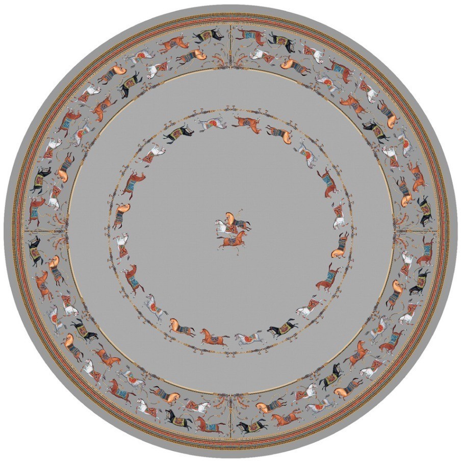 Скатерть круглая  "passage" ,d220см, 100% хлопок,твил c пропиткой, серый Lefard (850-761-26)