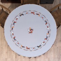 Скатерть круглая  &quot;passage&quot; ,d220см, 100% хлопок,твил c пропиткой, серый Lefard (850-761-26)