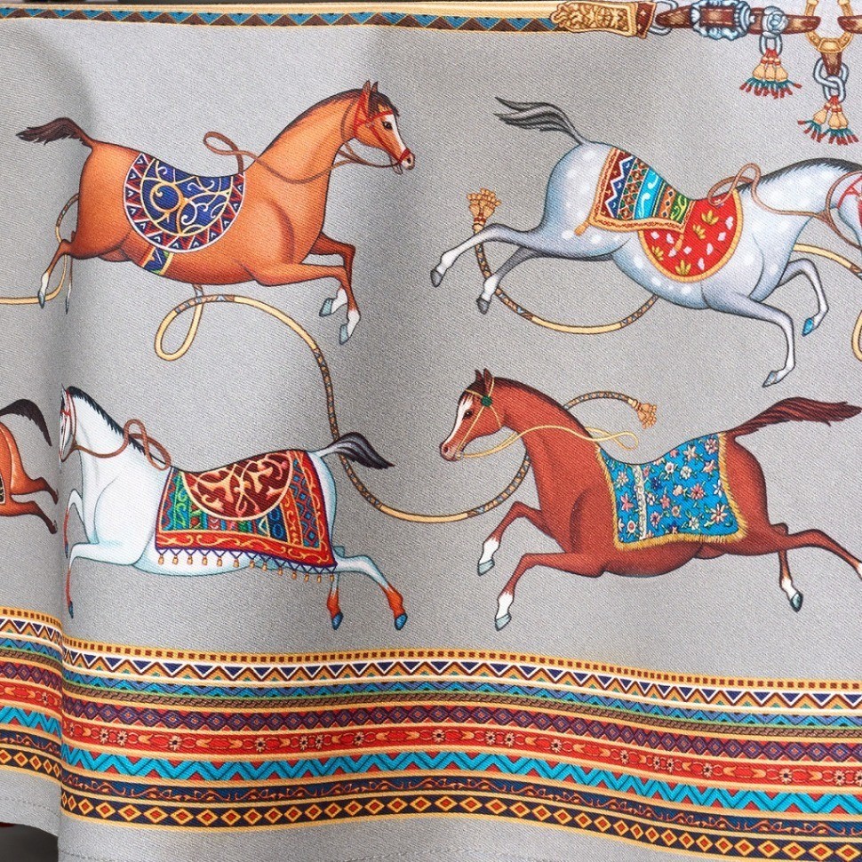 Скатерть круглая  "passage" ,d220см, 100% хлопок,твил c пропиткой, серый Lefard (850-761-26)