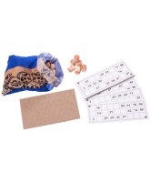 Лото 274-18, бочонок деревянный, в деревянной шкатулке, темно-коричневый (499290)