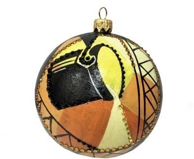 Новогодний шар Металлург 4 с кристаллами Swarovski (2152)