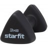 Гантель неопреновая STARFIT DB-205 3 кг, черный (1740213)