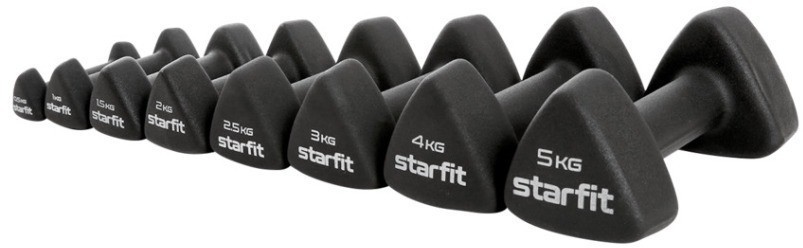 Гантель неопреновая STARFIT DB-205 3 кг, черный (1740213)