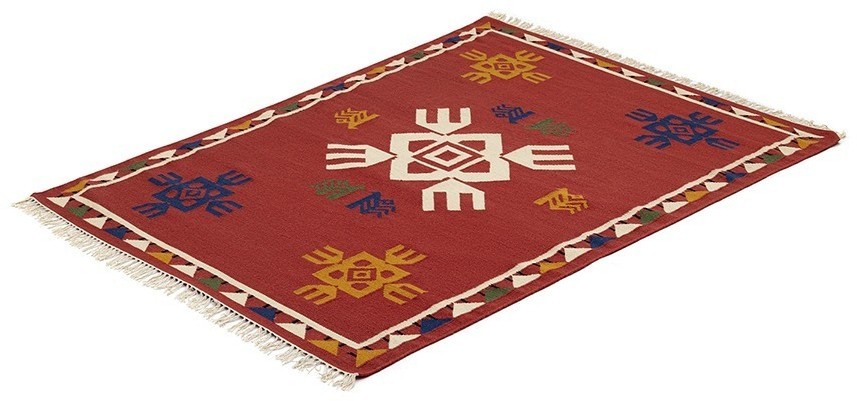 Ковер из шерсти по мотивам чувашских орнаментов из коллекции cultural heritage, 200х300 см (78523)