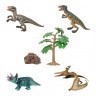 Динозавры и драконы для детей серии "Мир динозавров": трицератопс, троодон, птеродактиль, тираннозавр (набор фигурок из 6 предметов) (MM216-081)
