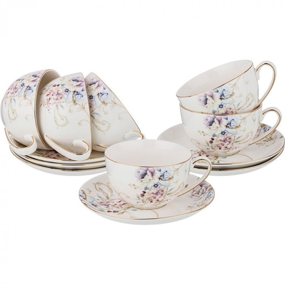 Чайный набор lefard "завтрак у короля" на 6персон 12пр. 280мл (590-304)