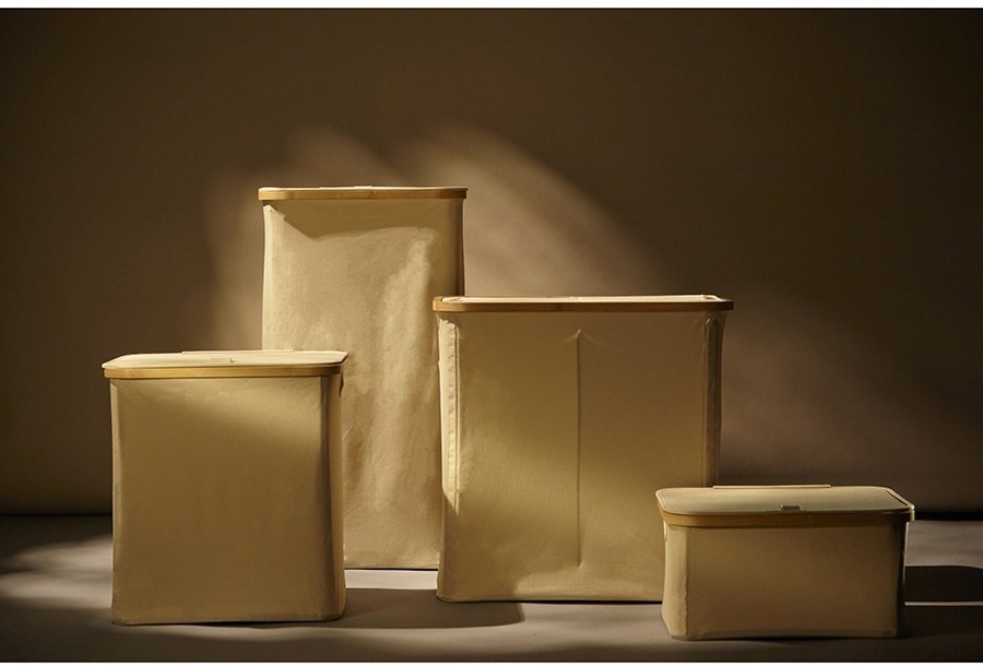 Корзина для белья neat low, 40x33x20 см, молочная (77864)