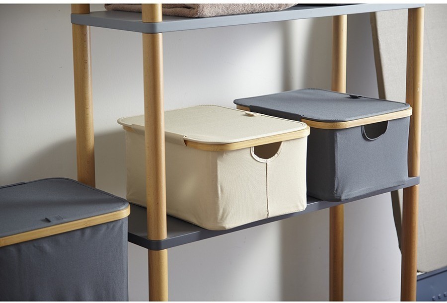 Корзина для белья neat low, 40x33x20 см, молочная (77864)