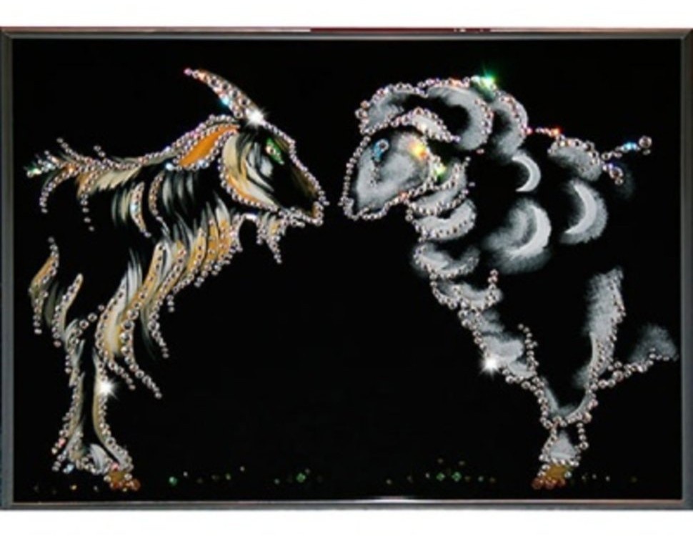 Картина Символ 2015 с кристаллами Swarovski (1472)