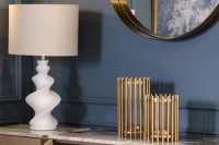 Лампа настольная плафон кремовый d38*h67см (TT-00011749)