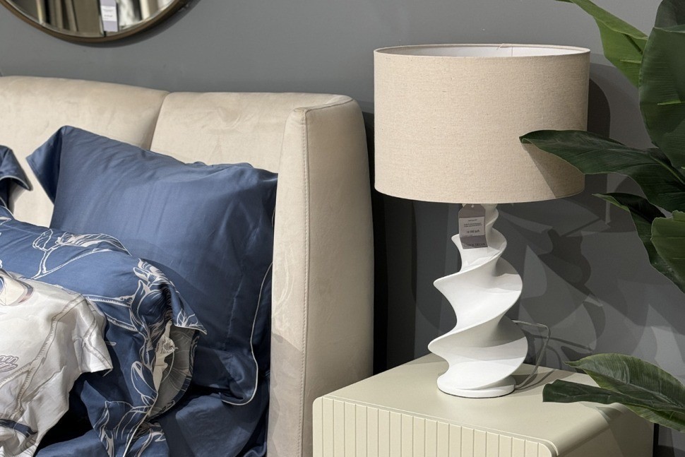 Лампа настольная плафон кремовый d38*h67см (TT-00011749)