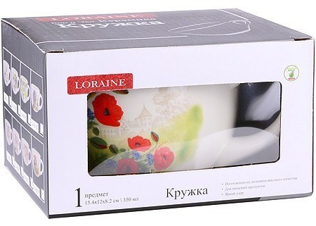 Кружка-супница 550 мл Цветущие Маки LORAINE (60275)