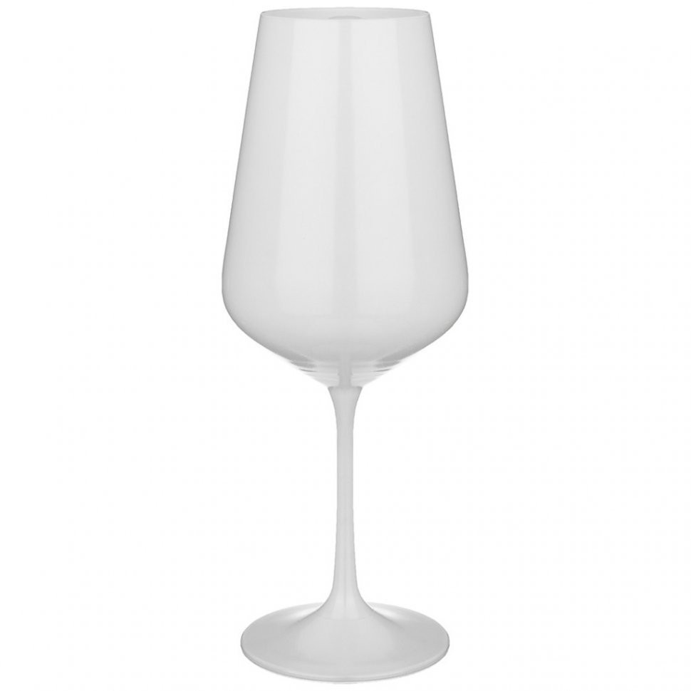Набор бокалов из 2 штук "total  white" 450 мл высота 24 см Bohemia glass (674-750)