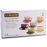 Чайный сервиз на 6 персон 12 предметов 250 мл LORAINE (30451)