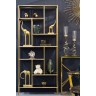 Стеллаж  золотистый/темн.ст. 80*35*180см (TT-00001198)