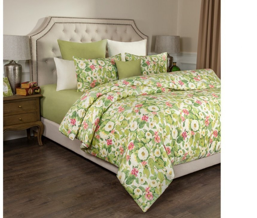 Пододеяльник евро  "жасмин" ,200х220, 100% хлопок, сатин. SANTALINO (984-219)