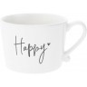Bastion Collections Кружка White Happy Black RJ/CUP 013 BL
