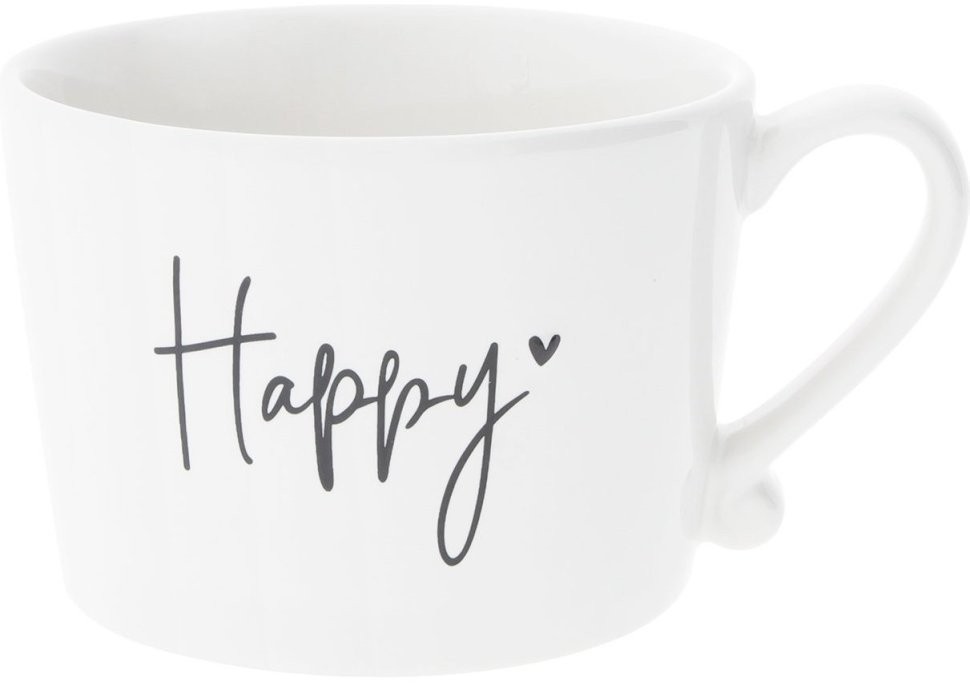 Bastion Collections Кружка White Happy Black RJ/CUP 013 BL