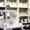 Bastion Collections Кружка White Happy Black RJ/CUP 013 BL