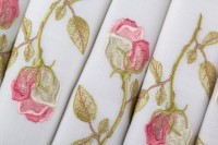 Комплект салфеток из 6 шт. &quot;роза&quot; 40*40 см. вышивка , х/б-100% SANTALINO (850-517)