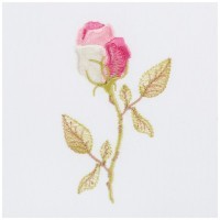 Комплект салфеток из 6 шт. &quot;роза&quot; 40*40 см. вышивка , х/б-100% SANTALINO (850-517)