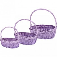 Набор корзин из 3-х шт. l:38*30*13/36,m:32x24.5x11.5x31,  s:26*19*10/26 см Lefard (177-140)